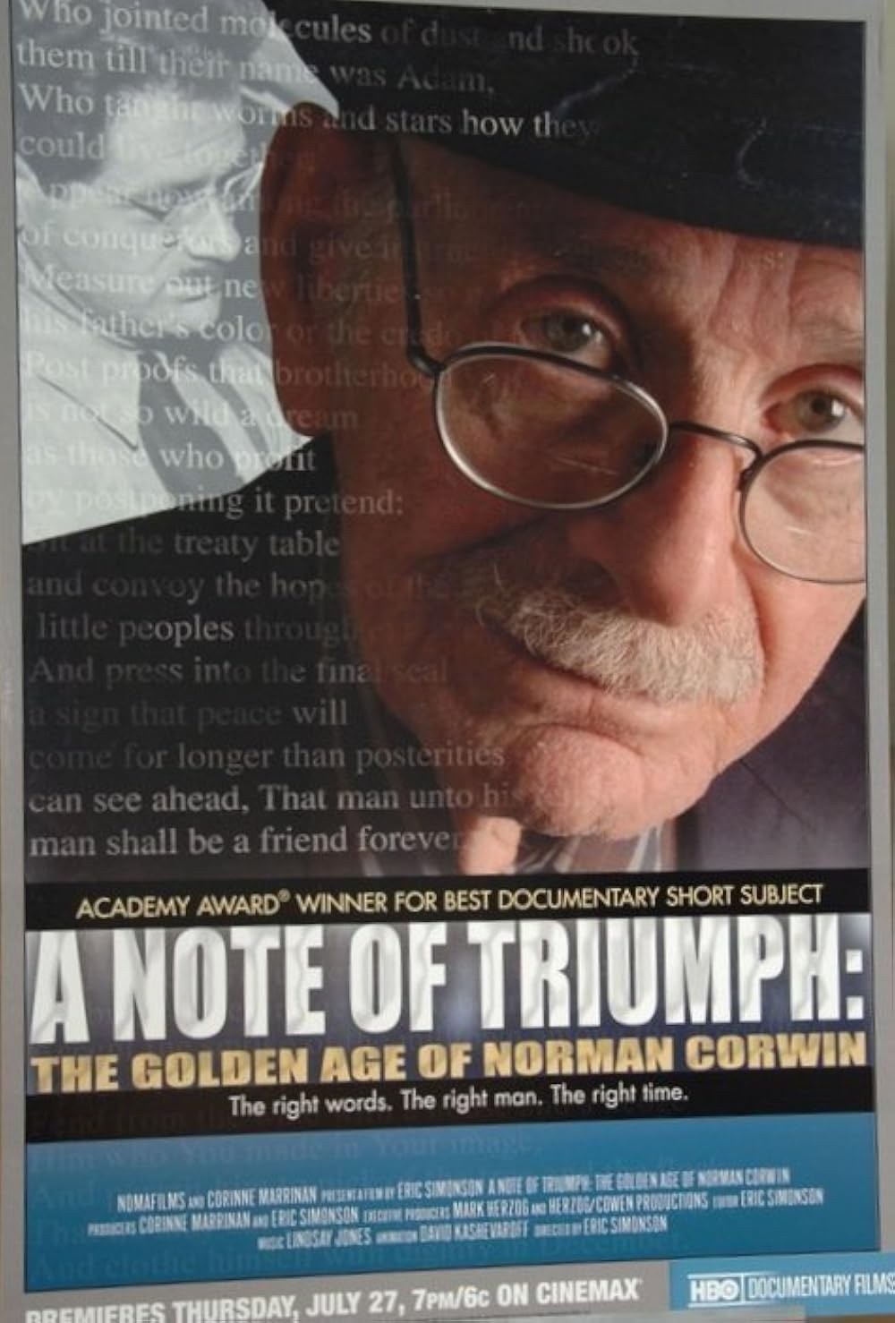 Image de A Note of Triumph: The Golden Age of Norman Corwin (2005)